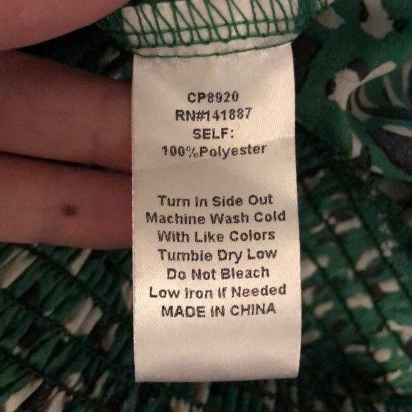 GREEN RUFFLE LONG ROMPER - Picture 5 of 5